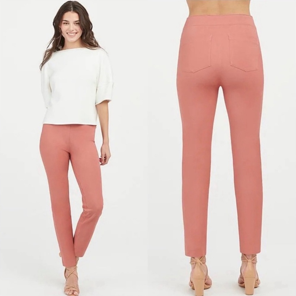SPANX Polished Ankle Slim Terracotta Pants Career Stretch Pant Legging Size Xl - Picture 1 of 6
